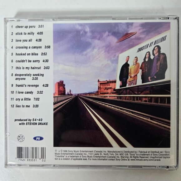 54-40, Trusted By Millions CD. Bundle any 3 cd's with this title for only $12.00 - Picture 2 of 3